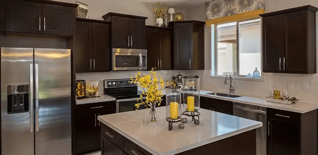 Cabinet painting results with freshly painted kitchen cabinets in Kansas City, KS
