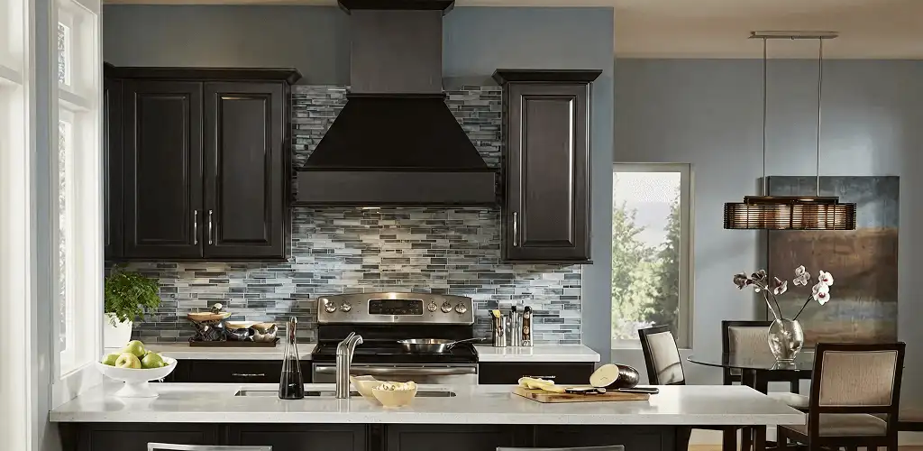 Kitchen cabinet painting and refinishing in a modern kitchen in Kansas City, KS