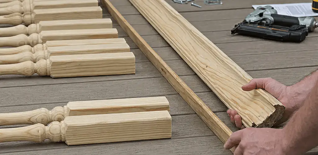 Handrail installation materials and wood components for stair rail work in Kansas City, KS